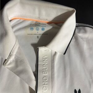 Psycho Bunny Ivory Polo with Black Accents